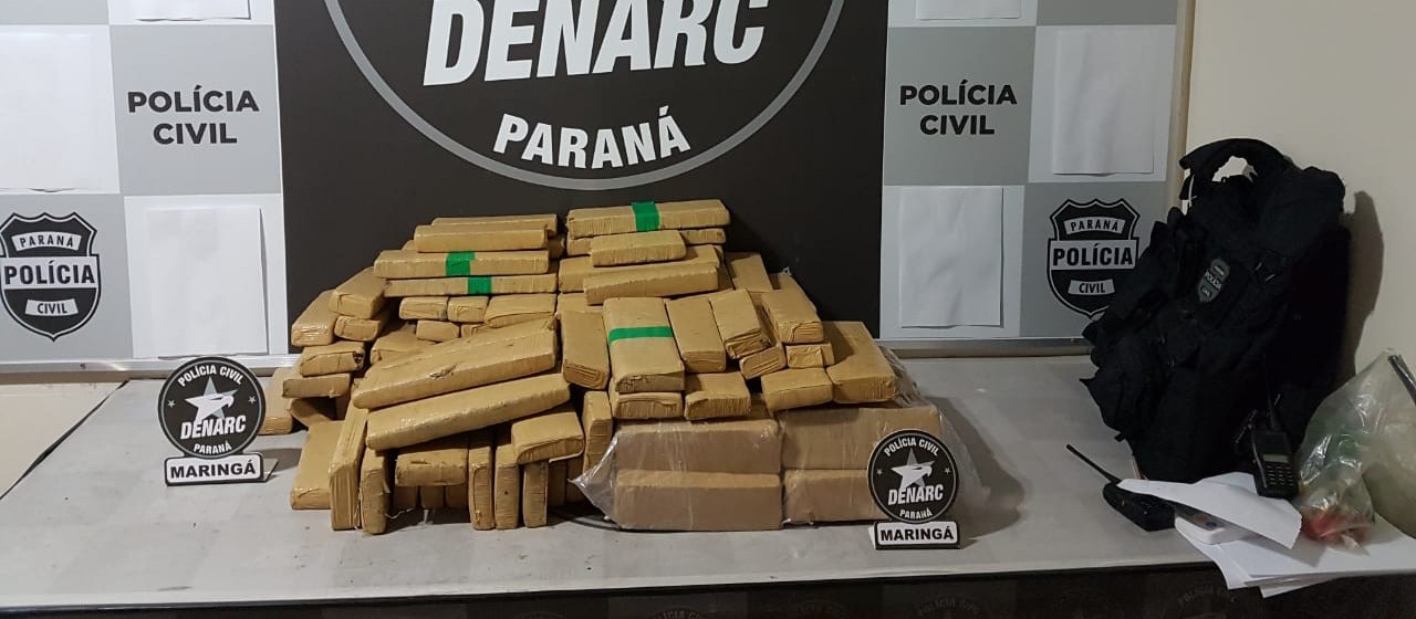 Denarc apreende 100 quilos de maconha em Marialva