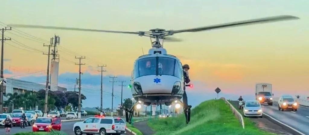 Idoso é intubado após ser atropelado por moto na marginal da PR-323