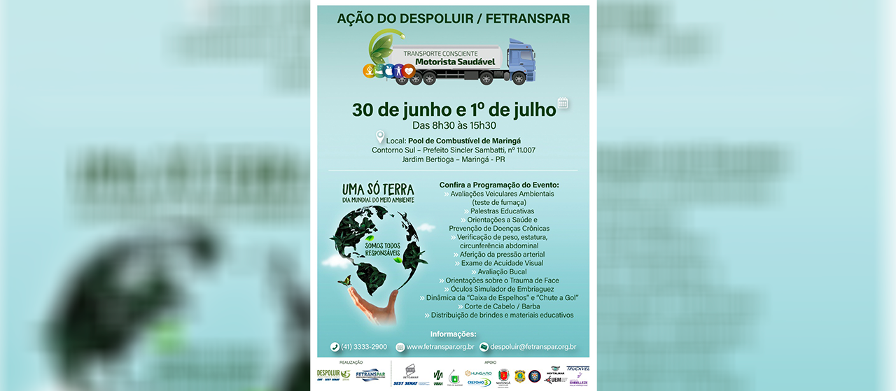 Caminhoneiros são orientados sobre prevenção de acidentes em evento em Maringá