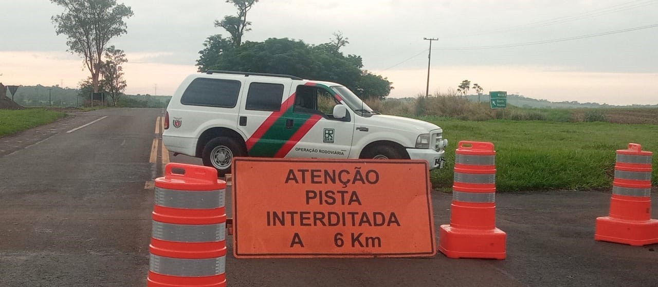 Ponte sobre o Rio Ivaí entre Doutor Camargo e Cianorte é interditada