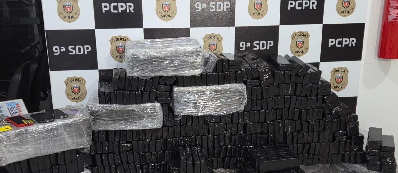 Polícia Civil apreende mais de 600 kg de maconha e prende dois homens