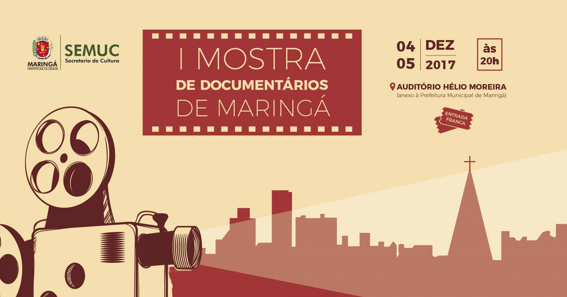 Maringá recebe a Primeira Mostra de Documentários