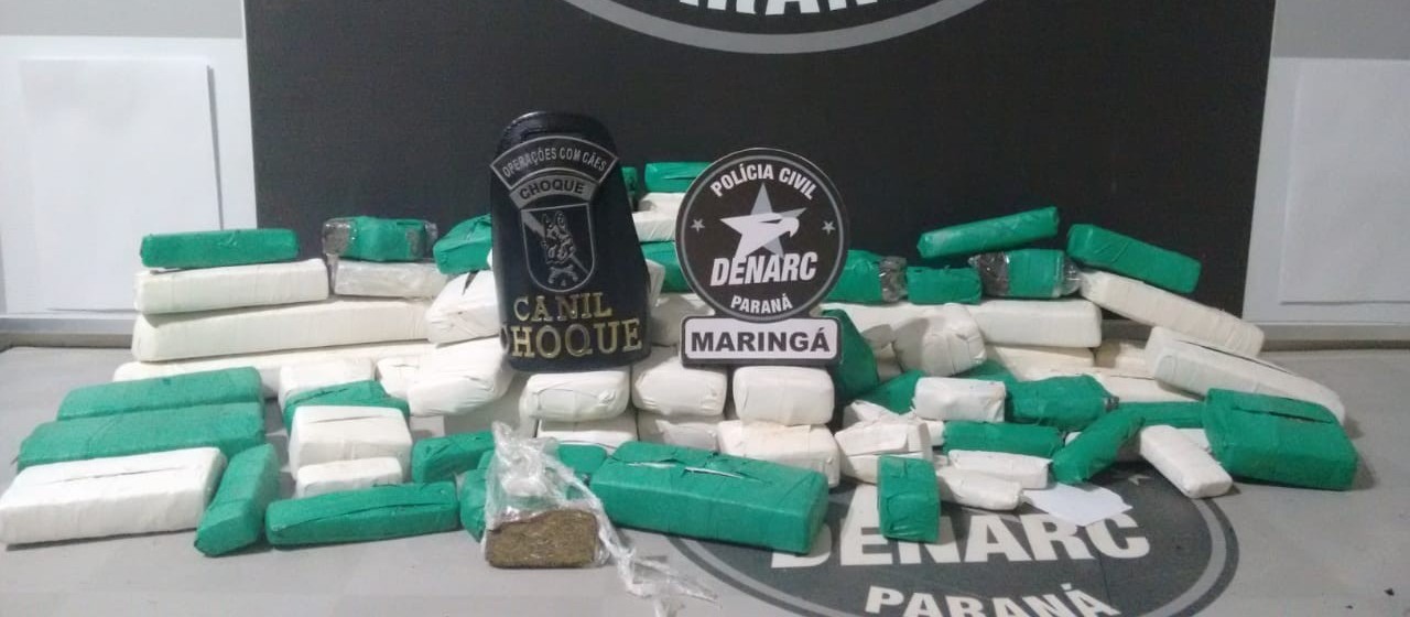 Mulher é presa no Contorno Norte com 30 quilos de maconha