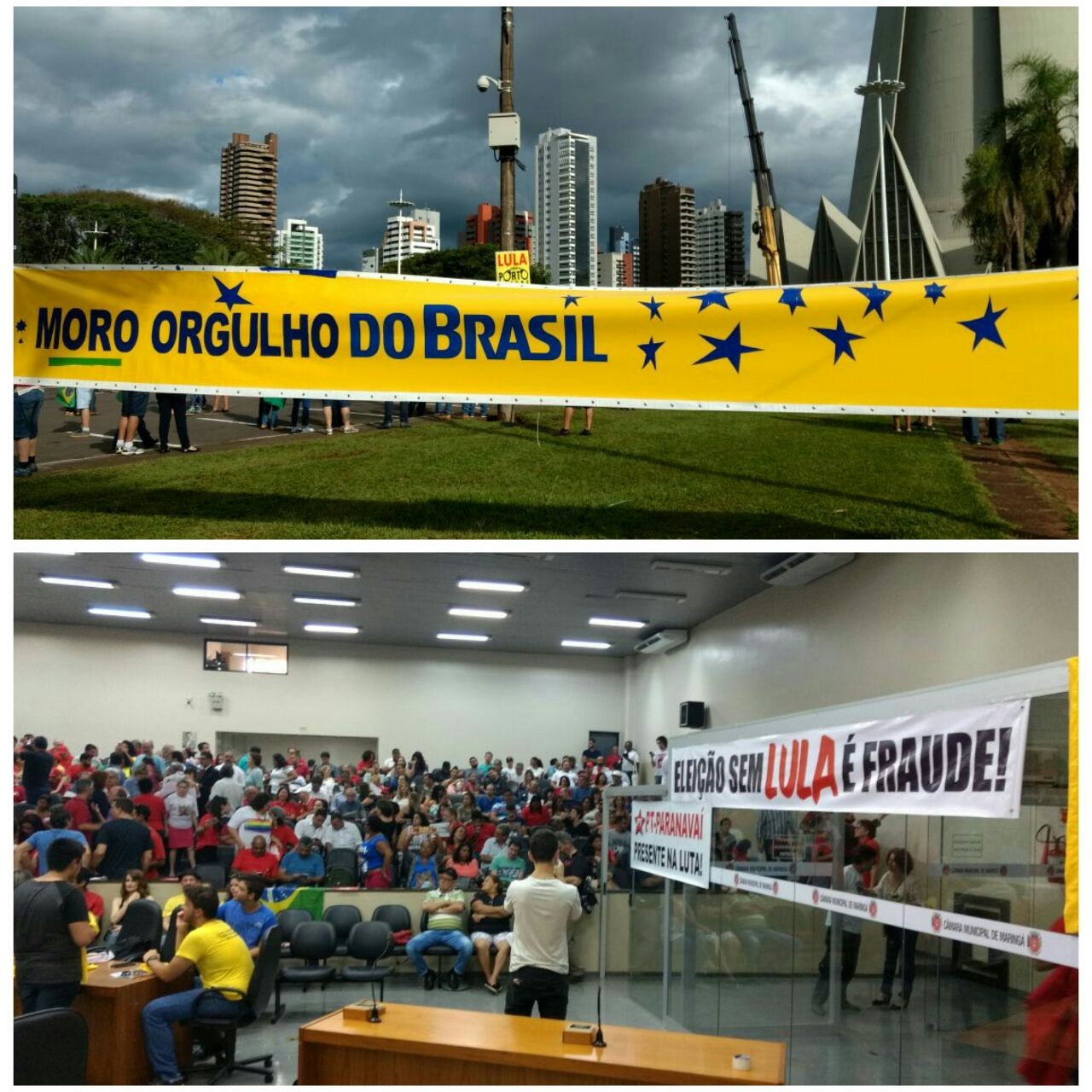 Manifestações em Maringá foram pacíficas 