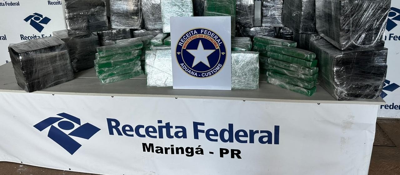 Receita Federal apreende 610 Kg de maconha em transportadora de Maringá