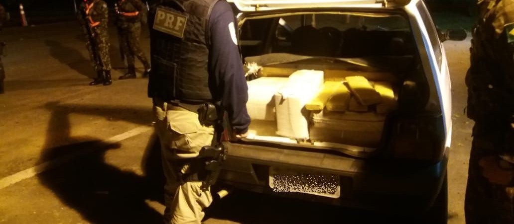 Homem é preso com 198 kg de maconha