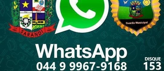 Denúncias podem ser feitas pelo WhatsApp da Guarda Municipal