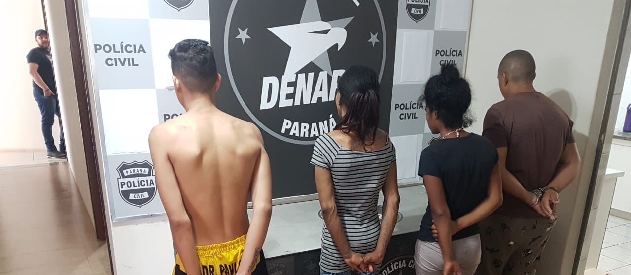 Operação contra tráfico de drogas prende quatro suspeitos em Maringá