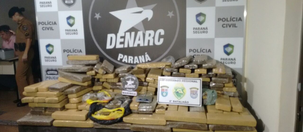 Denarc de Maringá apreende sete toneladas de maconha