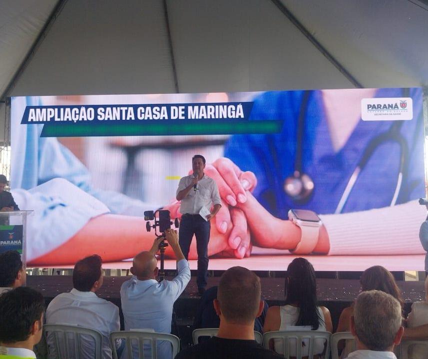 Ratinho Jr fala sobre eleições 2026 em inauguração de obra