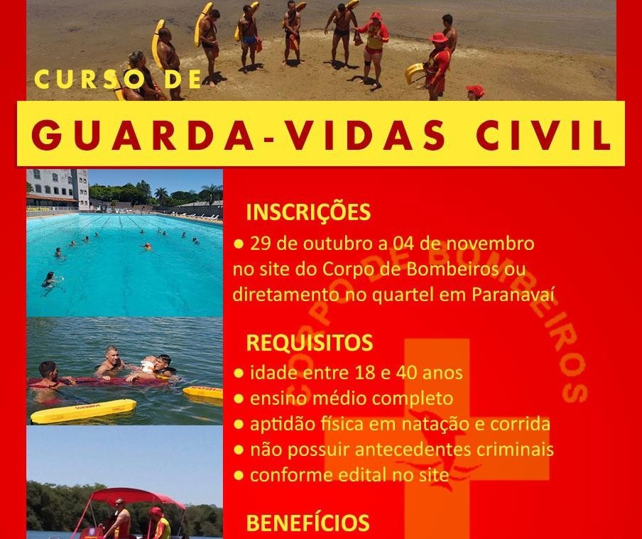 Estão abertas as inscrições para o curso de guarda-vida civil 2019