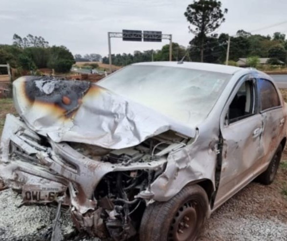 Acidente em Maringá deixa quatro vítimas; uma em estado grave