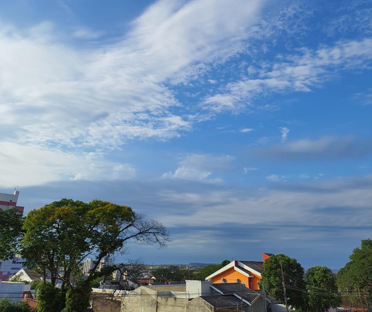 Chuva dá trégua e sol volta a aparecer neste sábado, em Maringá