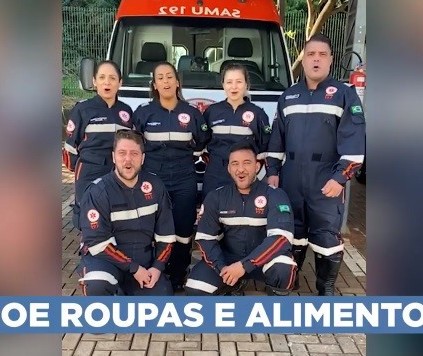 Samu e Bombeiros fazem campanha para arrecadar alimentos 