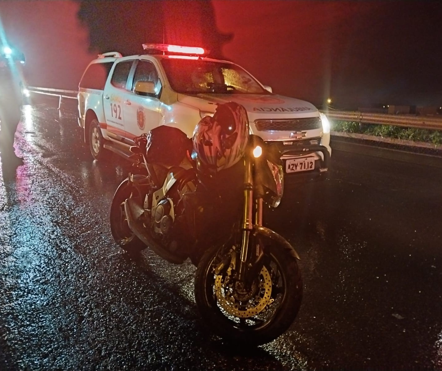 Policial Militar fica gravemente ferido ao sofrer acidente de moto no Contorno Norte