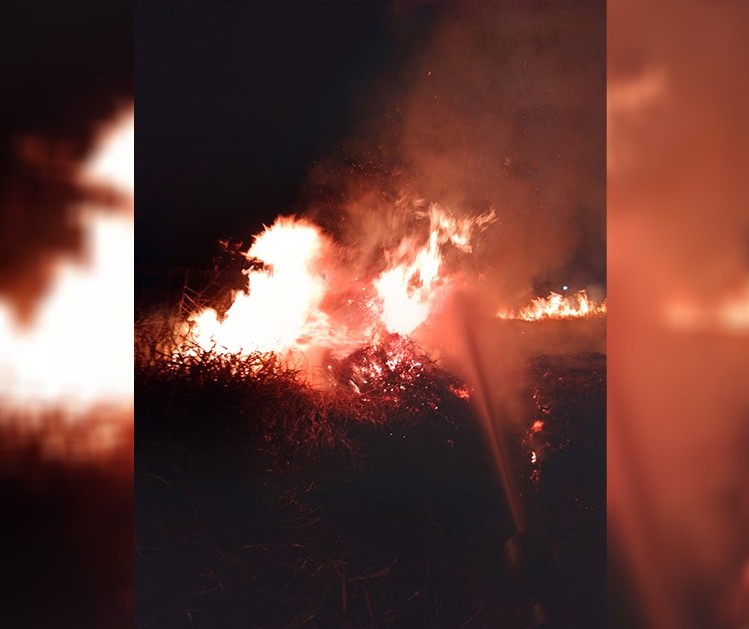 Incêndio em vegetação quase atinge hospital de Paranavaí