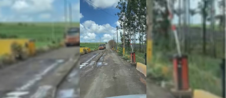 Moradores acampados em estrada querem a reabertura de desvio