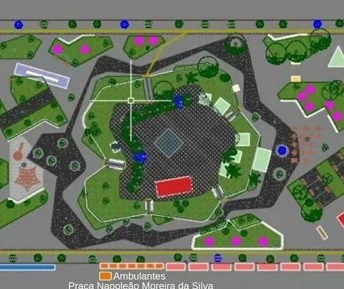 Praças da Maringá Encantada terão 45 vendedores ambulantes