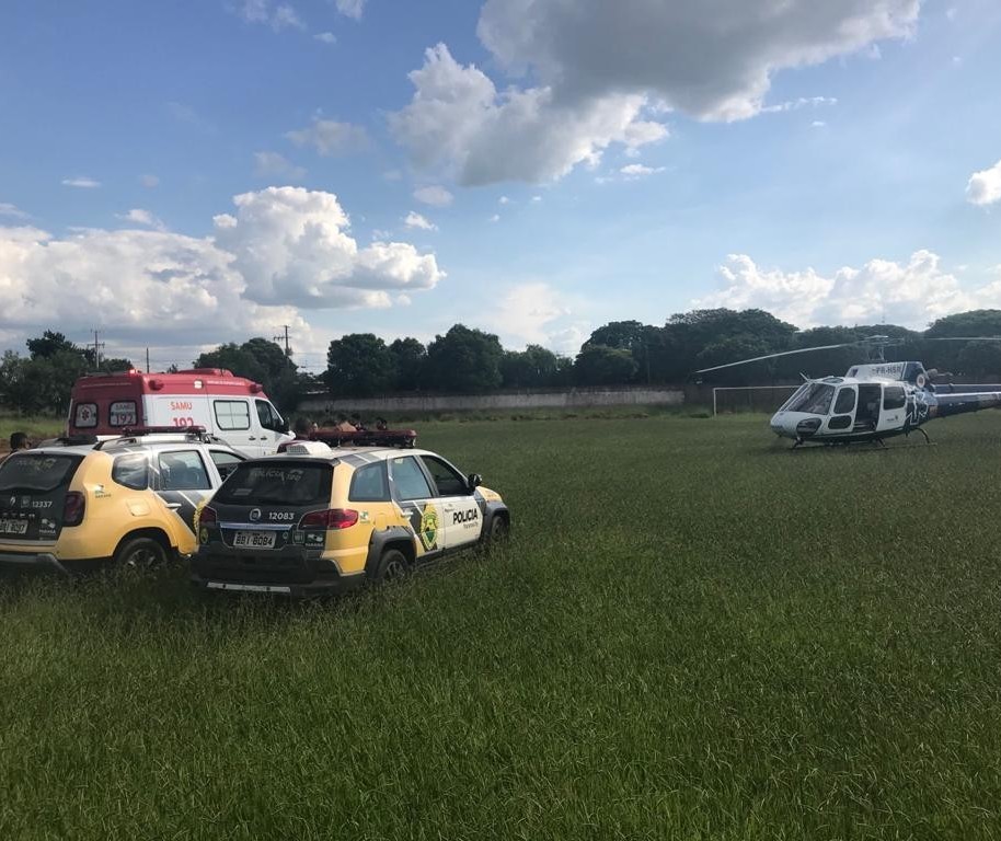 Trote mobiliza equipe de salvamento e até helicóptero do Samu