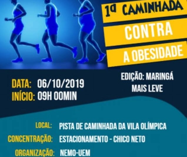 Maringá terá caminhada contra a obesidade