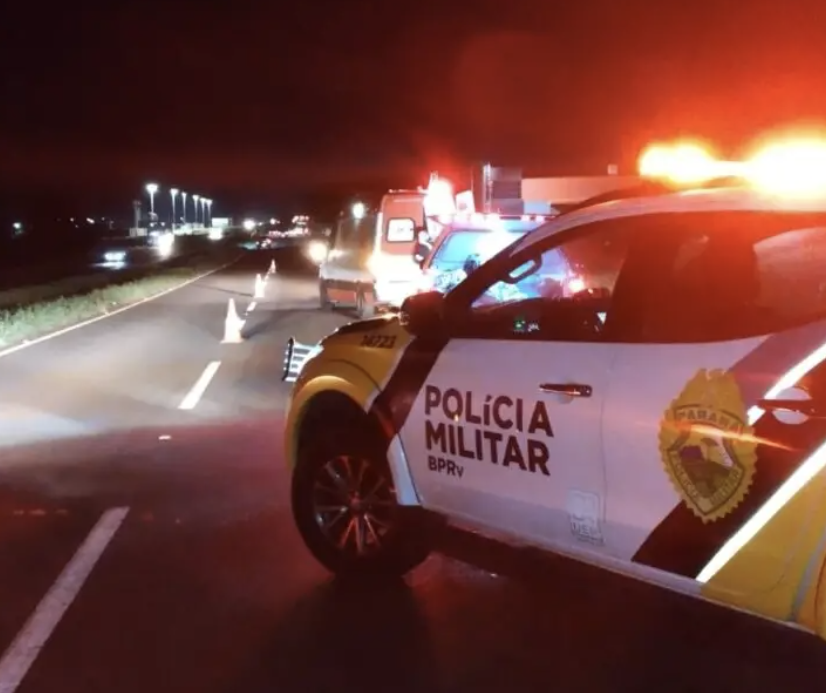 Pedestre fica gravemente ferido após ser atropelado por ônibus na PR-317