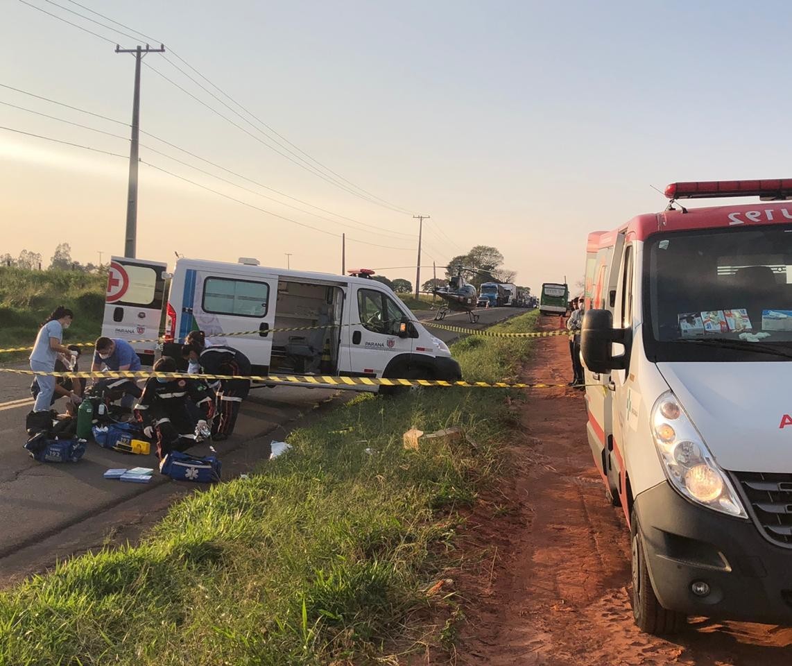 Homem é atropelado na PR-317 e motorista de carro foge sem prestar socorro