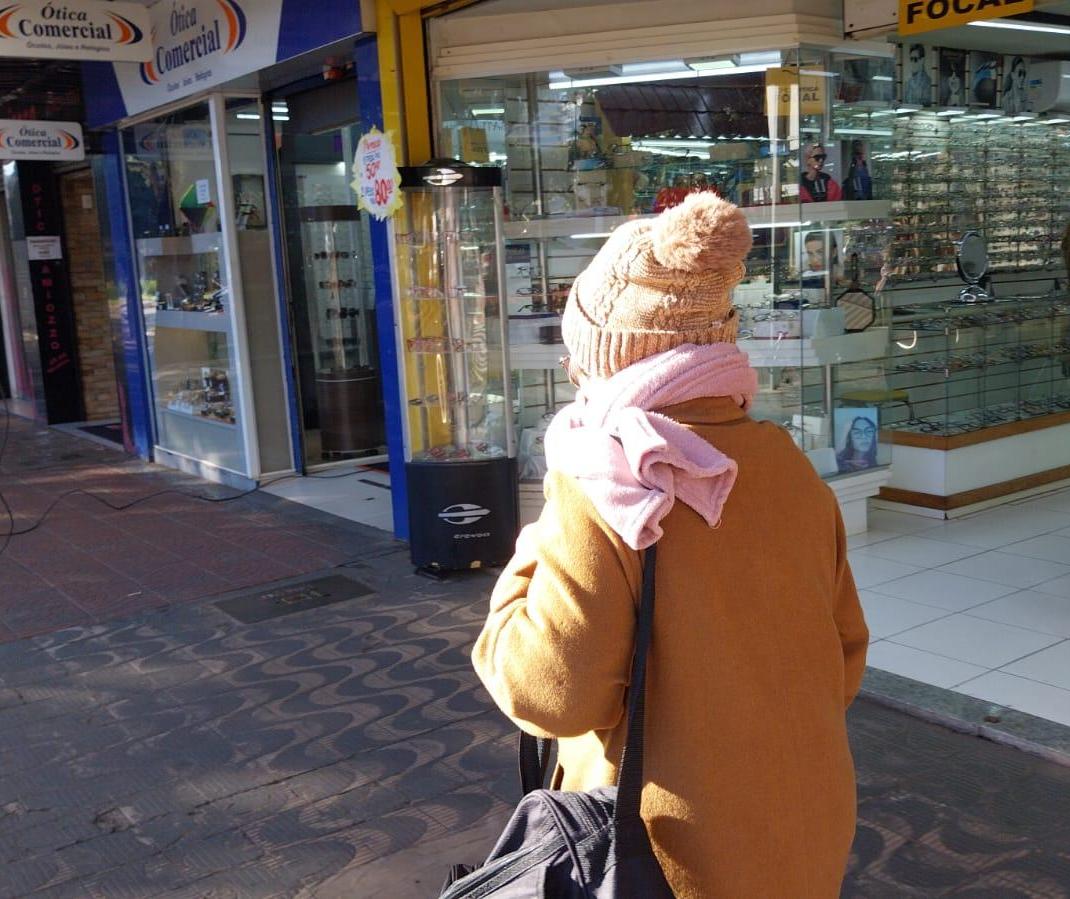 Sensação térmica nesta terça-feira (24) em Maringá chegou a -1,3ºC
