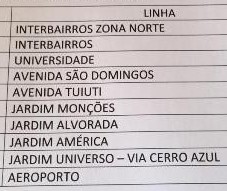 10 linhas da TCCC são cortadas e não funcionam neste domingo (27)