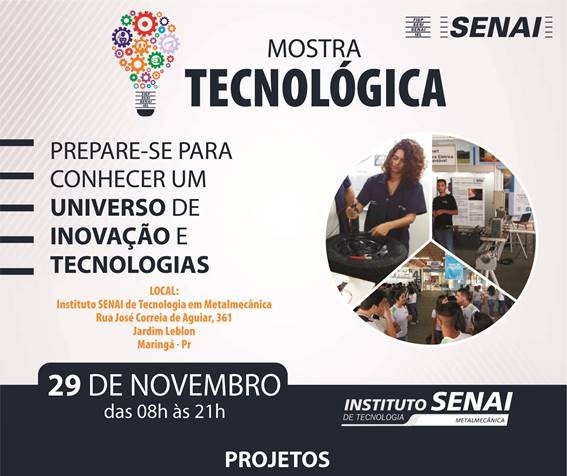 Alunos do Senai apresentam projetos