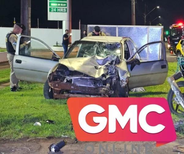 Motociclista sofre três paradas cardíacas após acidente no Contorno Sul de Maringá