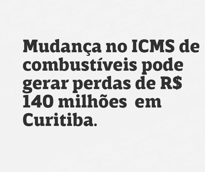 Mudança no ICMS de combustíveis pode gerar perdas de R$ 140 milhões  em Curitiba