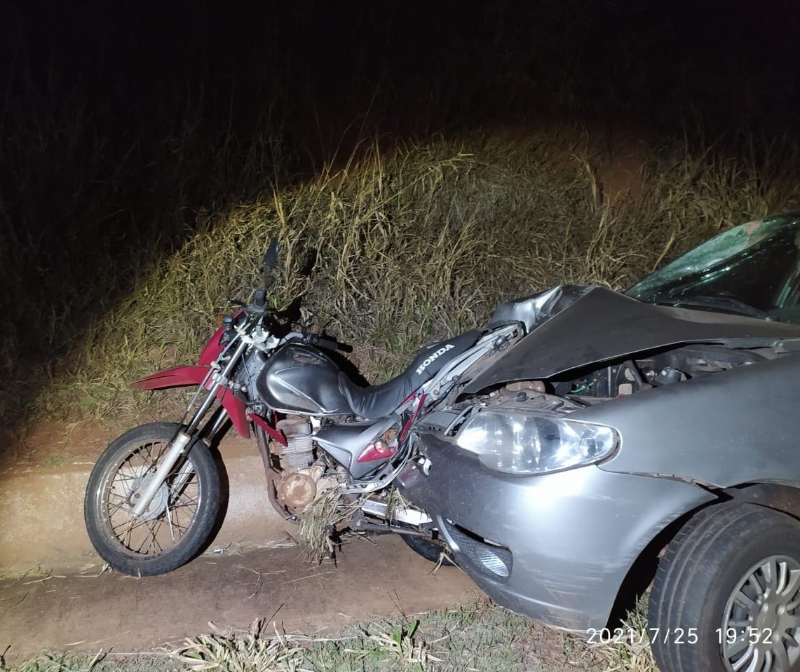 Motociclista morre em acidente na BR-487 em Tuneiras do Oeste