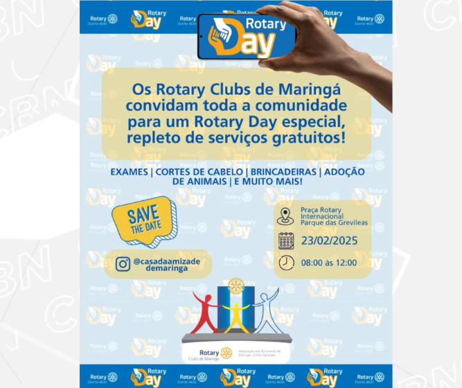 Rotary Day oferece serviços de graça à população em Maringá