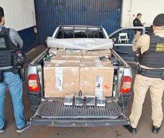 PF, PM e Receita apreendem aproximadamente 2 mil vapers na BR-277
