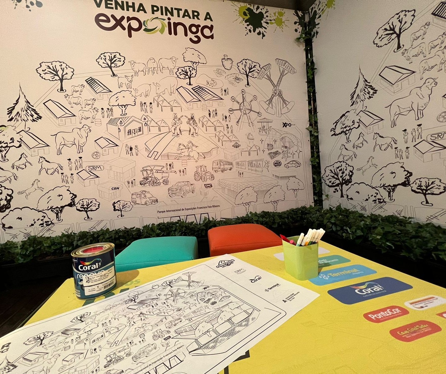 "Vamos pintar a Expoingá" propõe eternizar a feira com criatividade