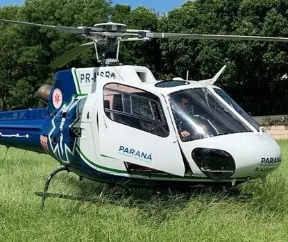 Criança é trazida de helicóptero a Maringá após ser picada por escorpião  