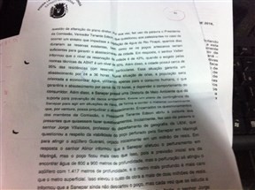 Em 2015, Sanepar informou aos vereadores que, em caso de problemas, Maringá permaneceria abastecida por até 36 horas