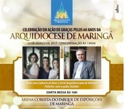 Arquidiocese de Maringá celebra 60 anos