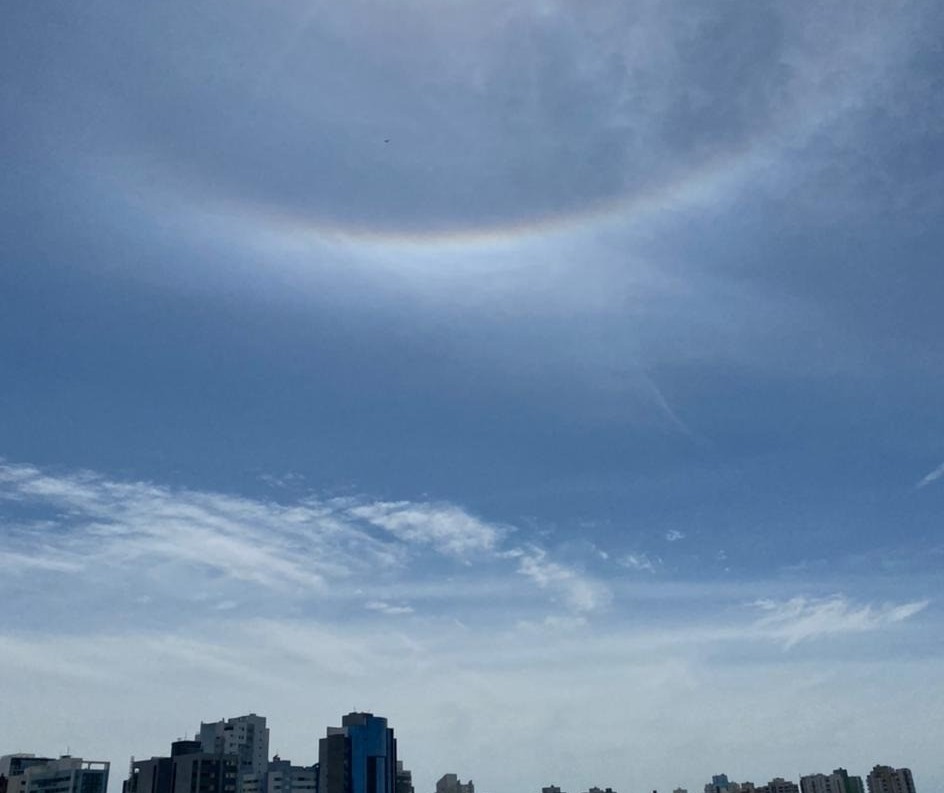 Círculo em volta do sol chama a atenção em Maringá; saiba o que é