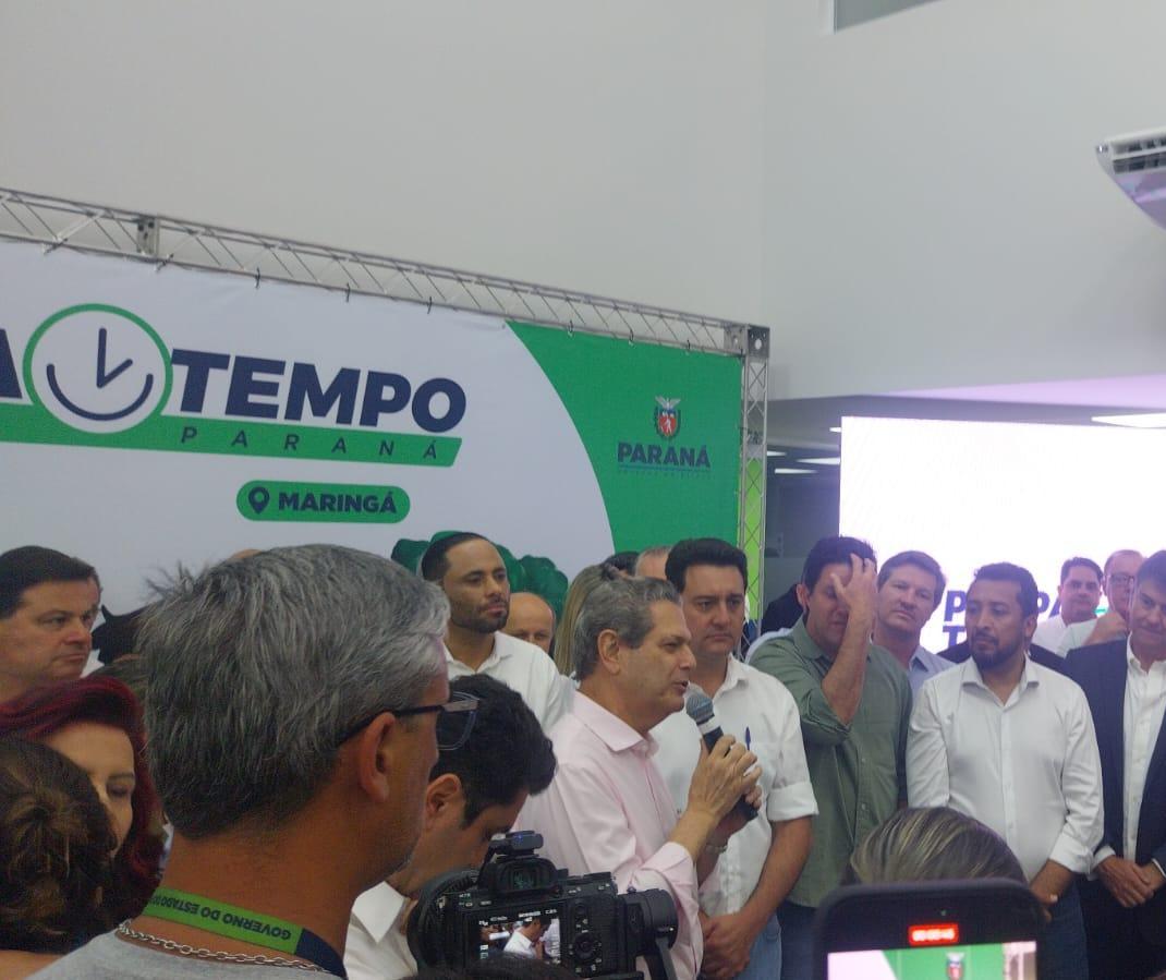 Ratinho Junior inaugura Poupatempo e anuncia recursos para o Parque de Exposições