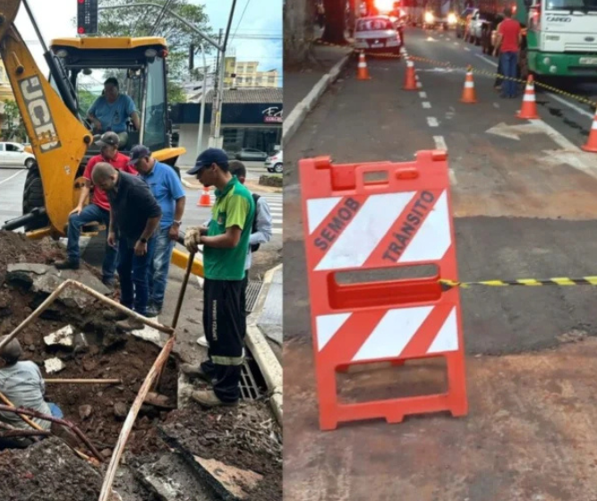 Prefeitura informa prazo para reparo de buraco no centro