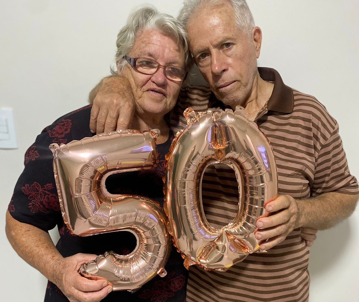 Casal celebra 50 anos de casamento e revela a chave para relação duradoura