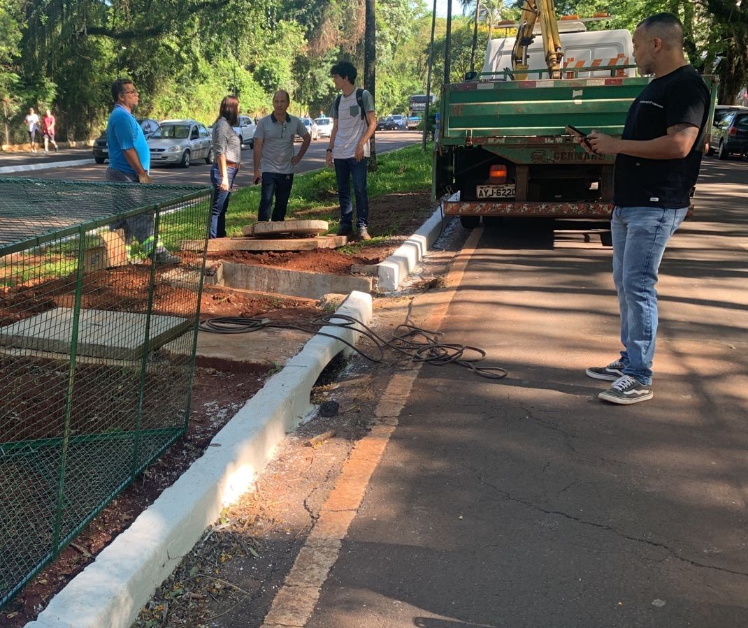 Riap é instalado em poço que vai mensurar a drenagem no entorno do Parque do Ingá