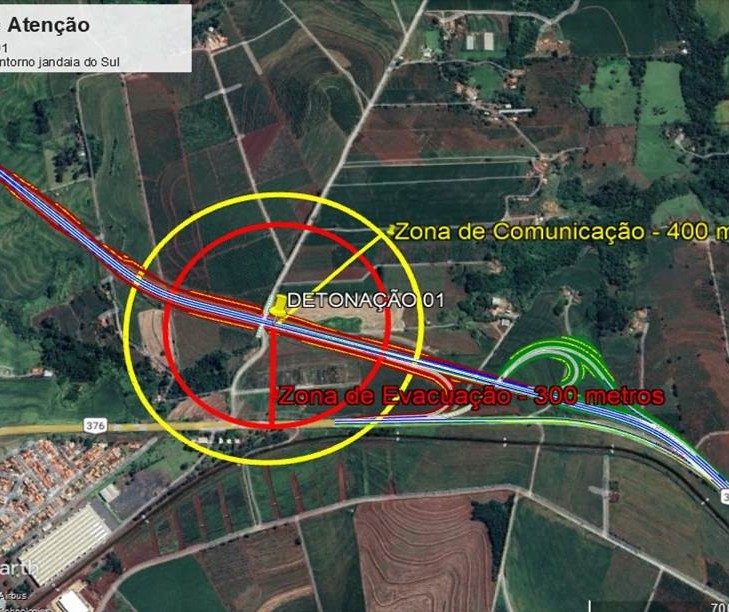 Trecho da BR-376 será interditado na quinta-feira (19) para detonação de rocha