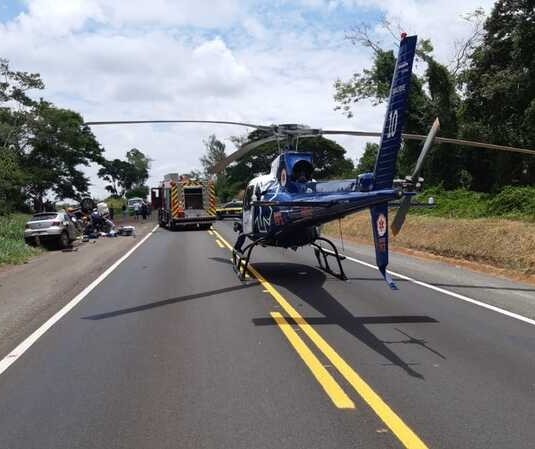 Acidente deixa um morto e dois feridos na BR-376, em Guairaçá