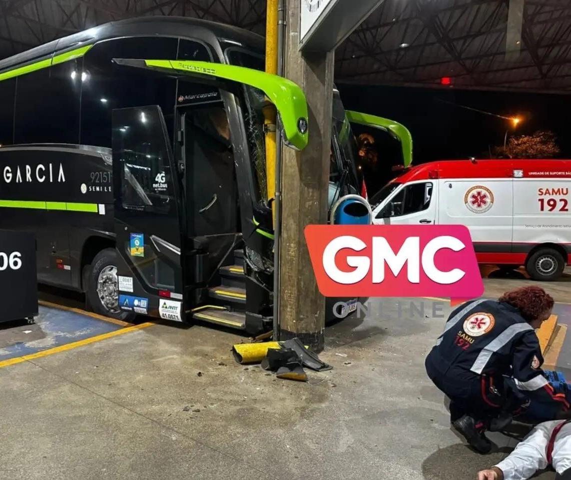 Funcionário é atropelado por ônibus na rodoviária de Maringá