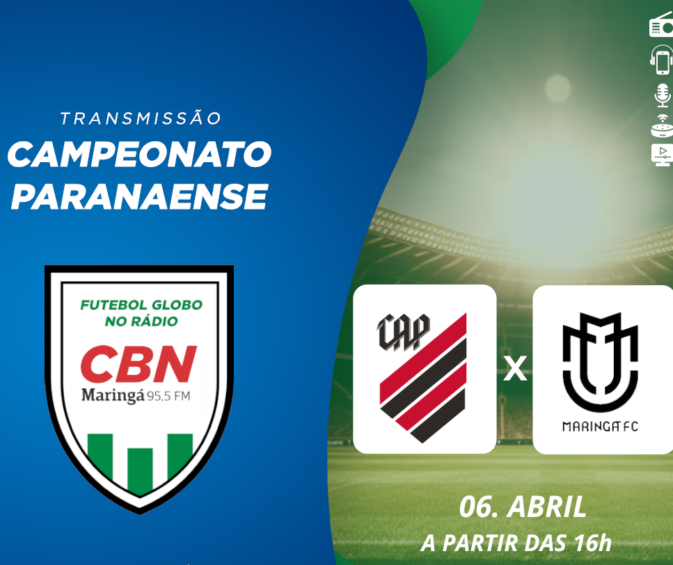 CBN Maringá começa a transmissão da final do Paranaense às 16h