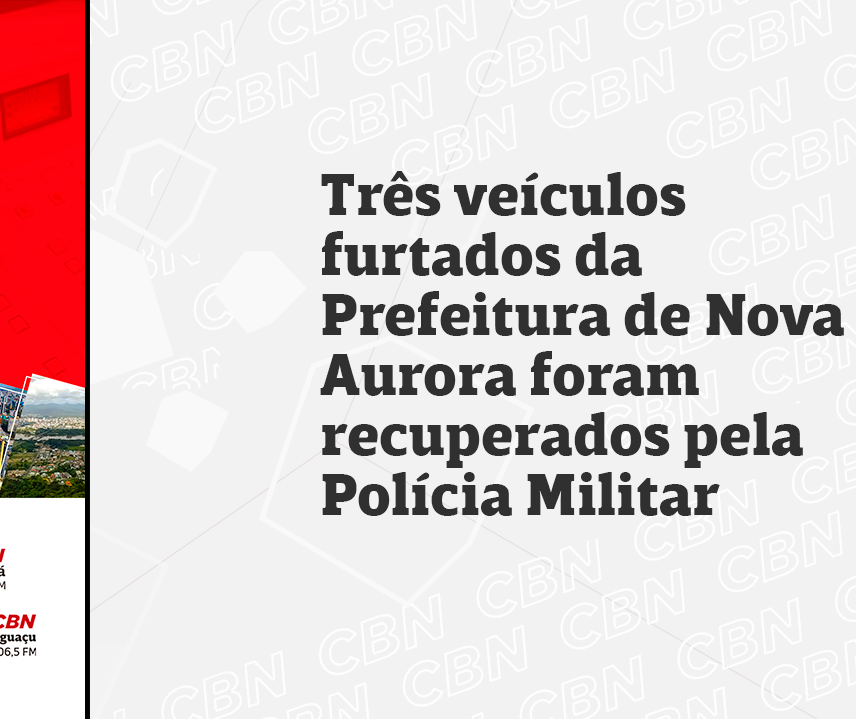 Ladrões invadem prefeitura de Nova Aurora e furtam quatro veículos