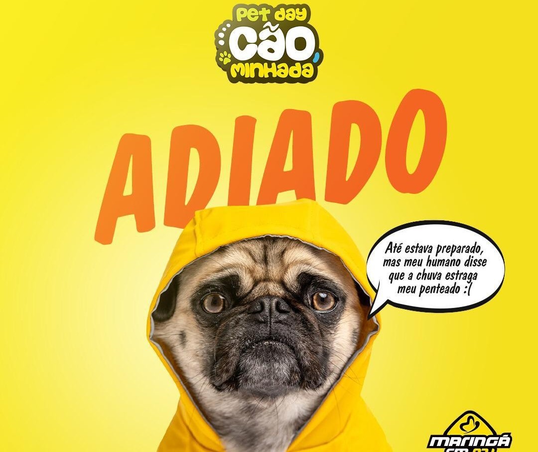 Petday Cãominhada 2019 é adiado por causa da chuva