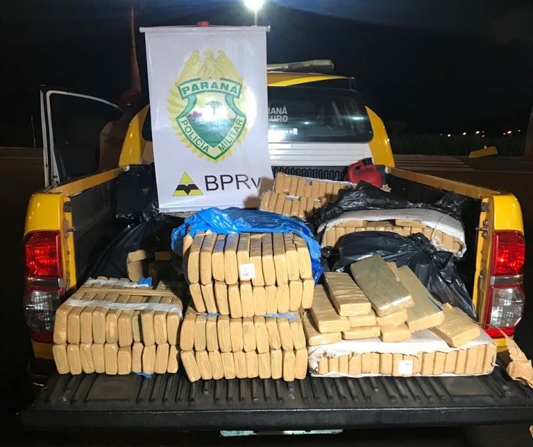 PRE apreende mais de 200 kg de maconha na PR-323